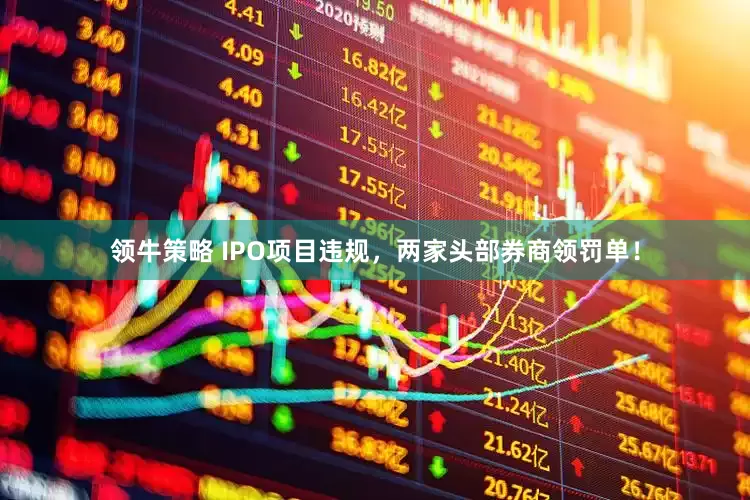 领牛策略 IPO项目违规，两家头部券商领罚单！
